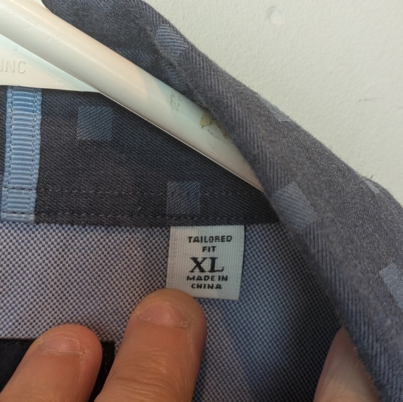 ROBERT GRAHAM Men Casual Button Down Shirt Size XL Tailored Fit Blue Color - Picture 7 of 13